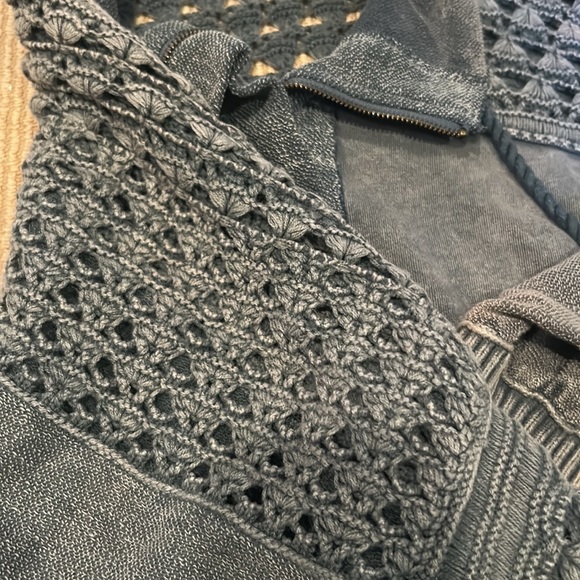 NWT FREE PEOPLE dune big oversized jacket in overboard blue size L-XXL - Picture 16 of 16